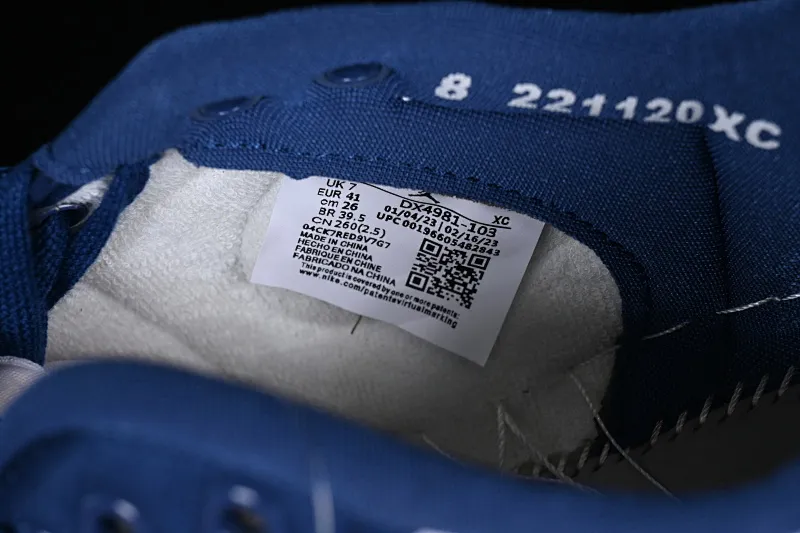 All categories Air Jordan Jordan series basketball shoes Air Jordan 1 Low Z version AJKO 1 Low Shadow AJ1 Joe 1 white blue cultural casual shoes DX4981-103